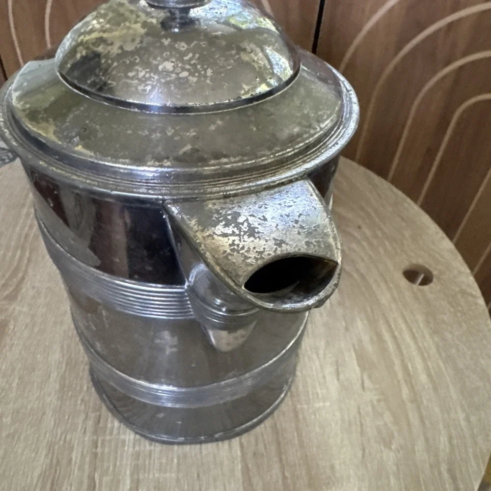 Essex Silver Co. Large Pitcher Natural Patina, Great Planter Idea